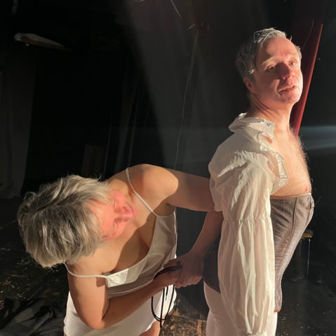 Photo of Mo Sauer and Mike Sperber as Merteuil and Valmont in “Quartet”